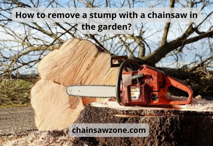 How to remove a stump with a chainsaw in the garden?