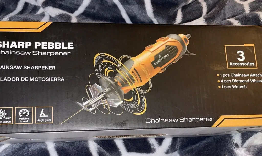 Sharp Pebble Electric Chainsaw Sharpener Kit